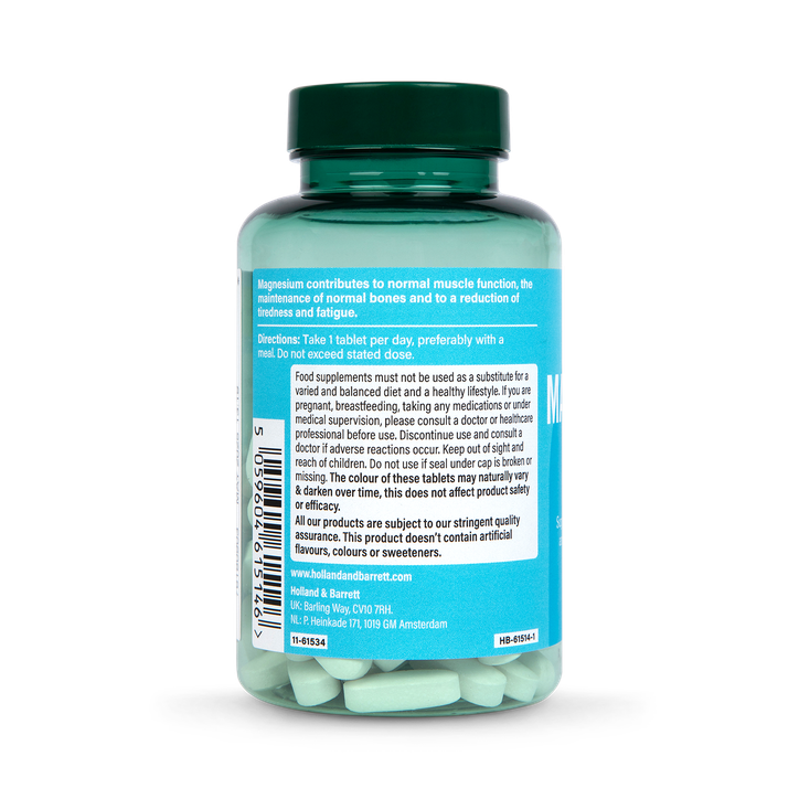Holland & Barrett Magnesium 375mg 90 Tablets image 3
