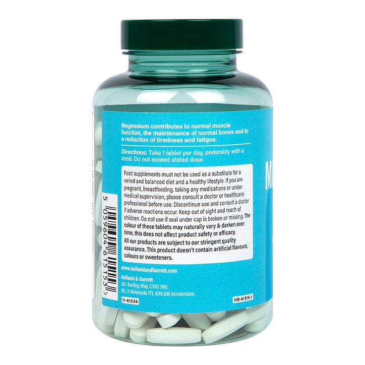 Holland & Barrett Magnesium 375mg 180 Tablets-3