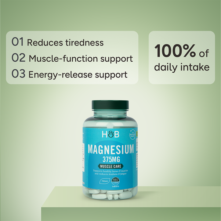 Holland & Barrett Magnesium 375mg 180 Tablets image 4