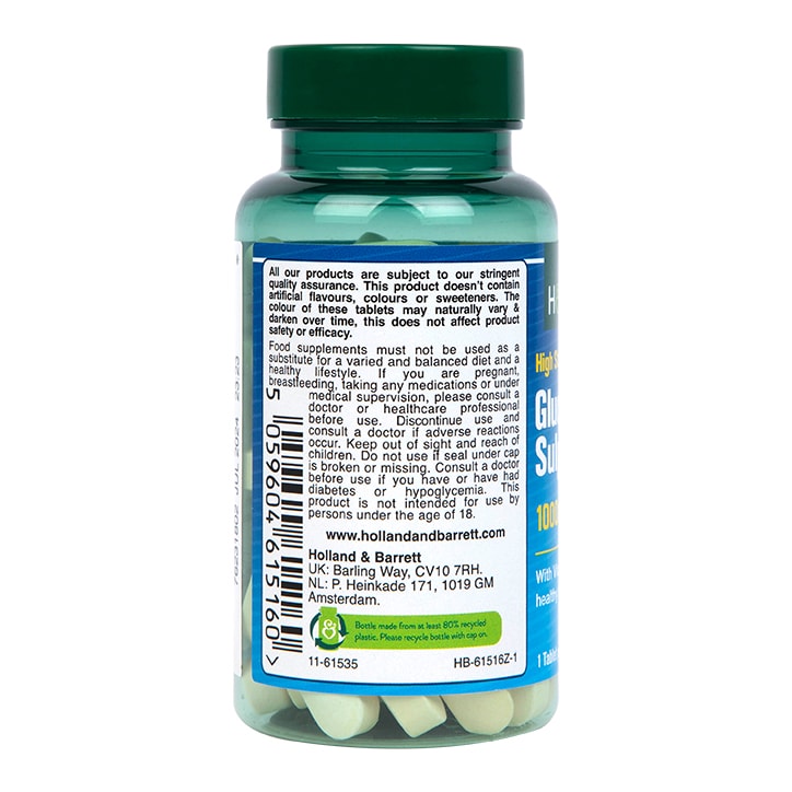Holland & Barrett Glucosamine Sulphate 1000mg 60 Tablets-3