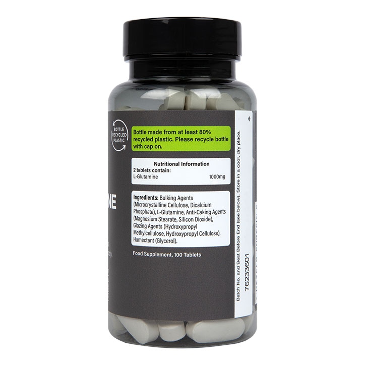 PE Nutrition L-Glutamine 500mg 100 Tablets image 3