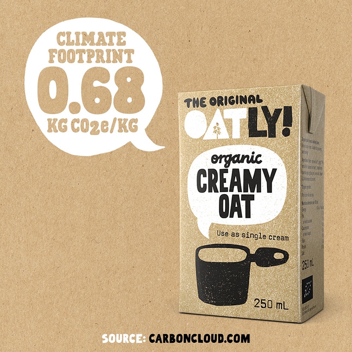 Oatly Organic Creamy Oat Single Cream 250ml image 2