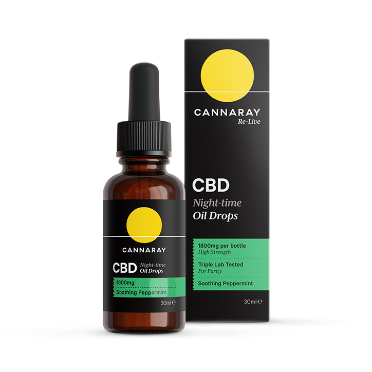Cannaray Night-Time CBD Oil 1800mg 30ml image 1