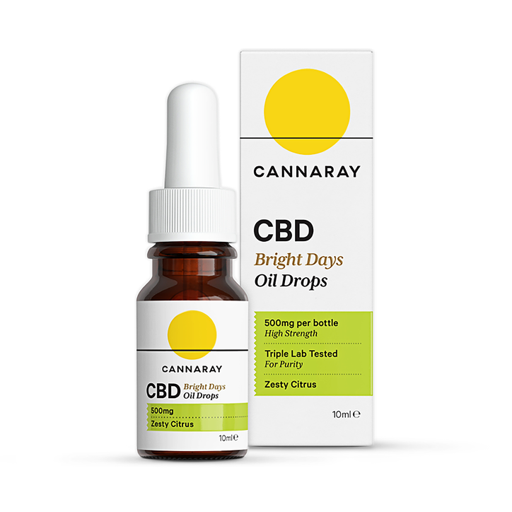 Cannaray Bright Days CBD Oil 500mg 10ml image 1