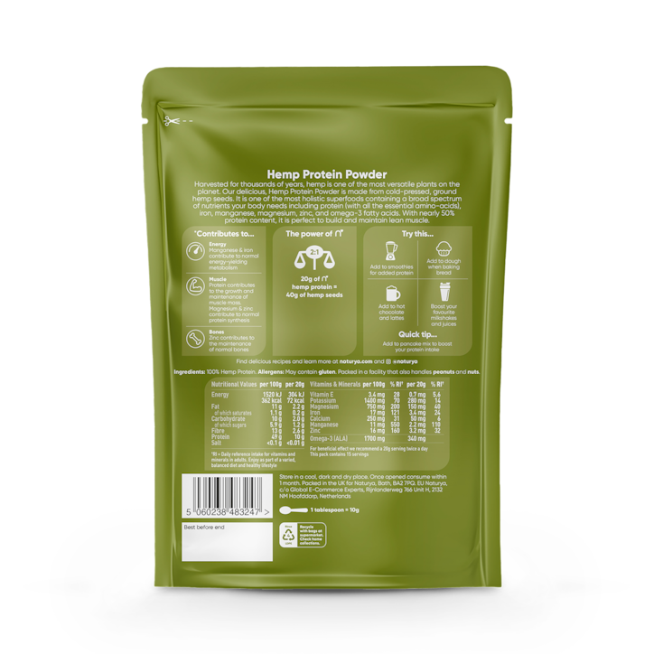 Naturya Hemp Protein Powder 300g image 2