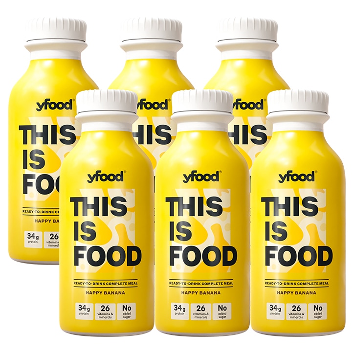 Yfood Ready to Drink Complete Meal Happy Banana Drink 6 x 500ml-1