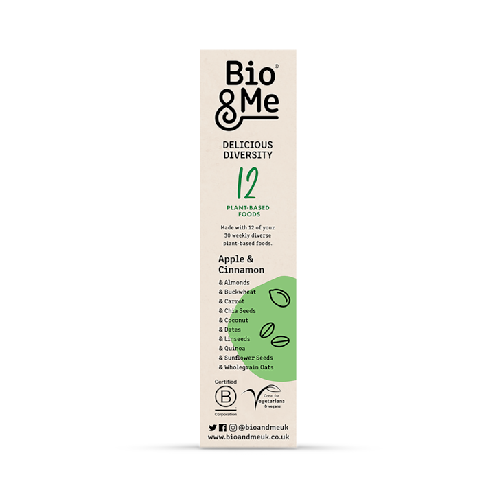 Bio & Me Oats & Plenty Apple & Cinnamon Gut-Loving Porridge 400g image 4