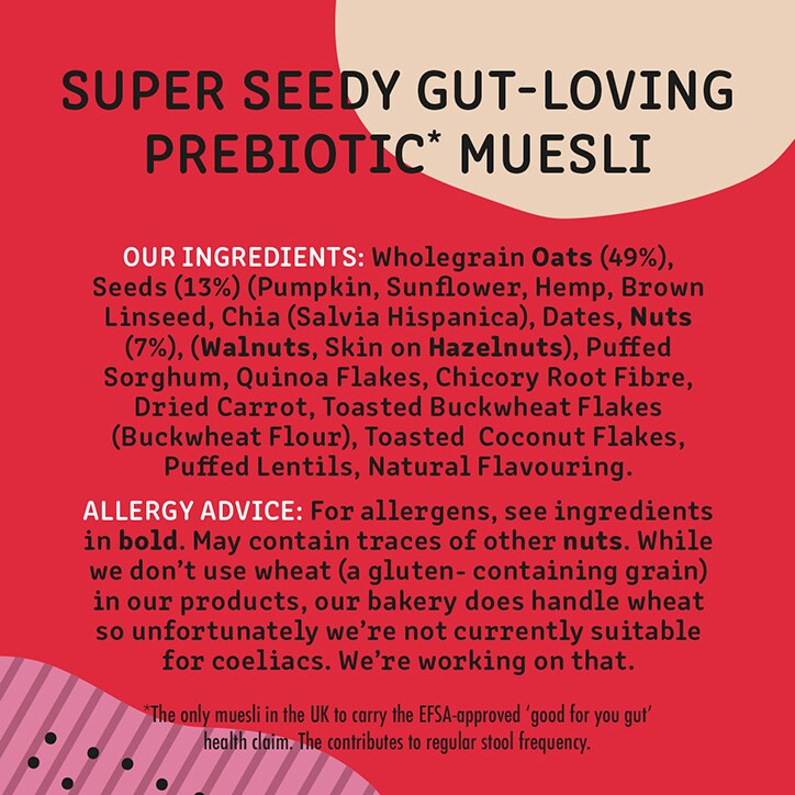 Bio & Me Super Seedy Gut-Loving Prebiotic Muesli 400g image 4