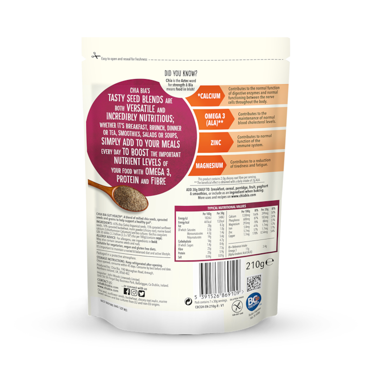 Chia Bia Gut Health 210g image 2