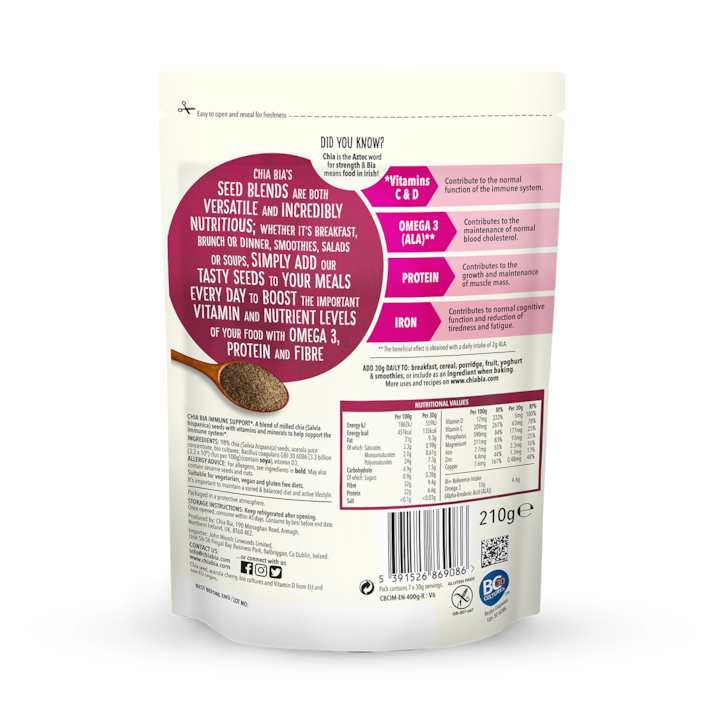 Chia Bia Immune Support 210g image 2