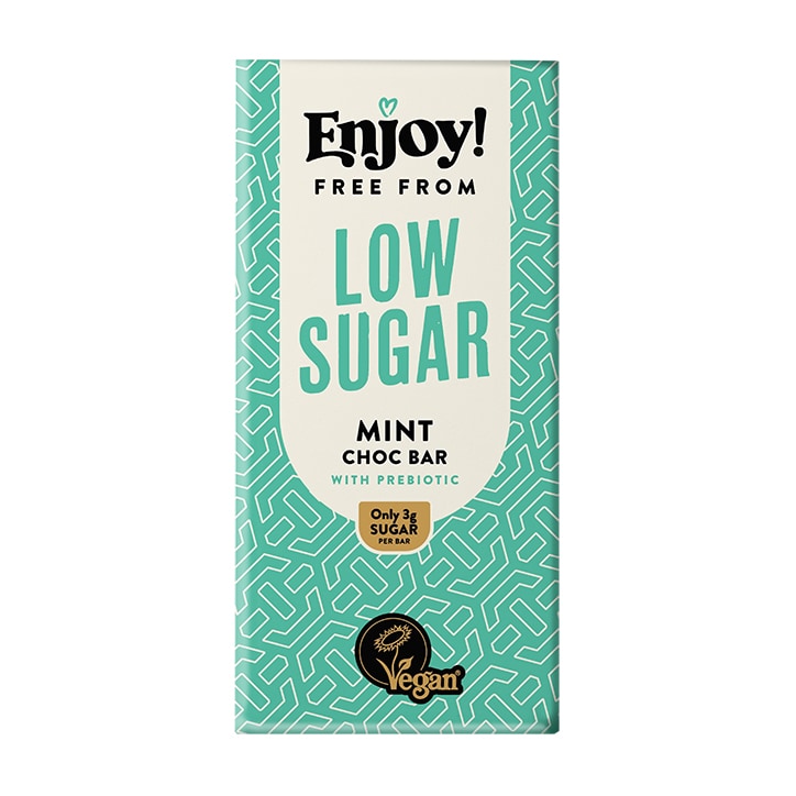 Enjoy Raw Low Sugar Mint Chocolate Bar 70g-1