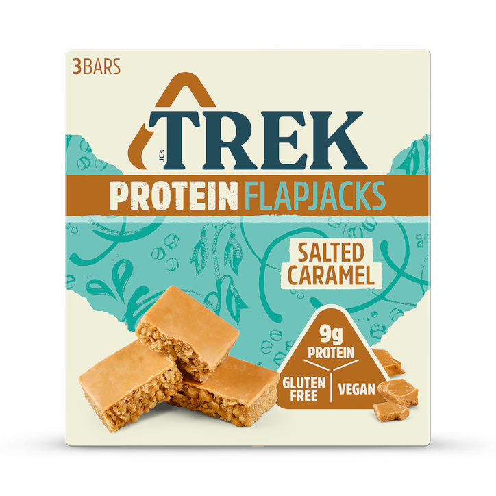 Trek Salted Caramel Protein Flapjacks 3x 50g image 1