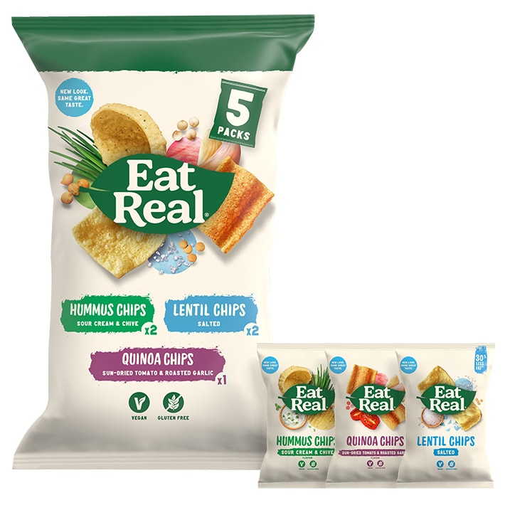 Eat Real Hummus, Lentil & Quinoa Chips 5 x 116g