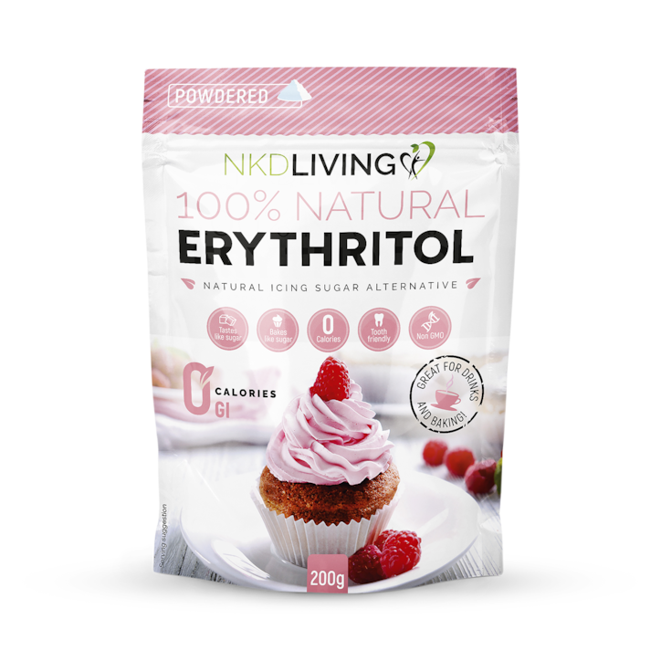 NKD Living Erythritol Powdered Natural Icing Sugar Alternative 200g image 1