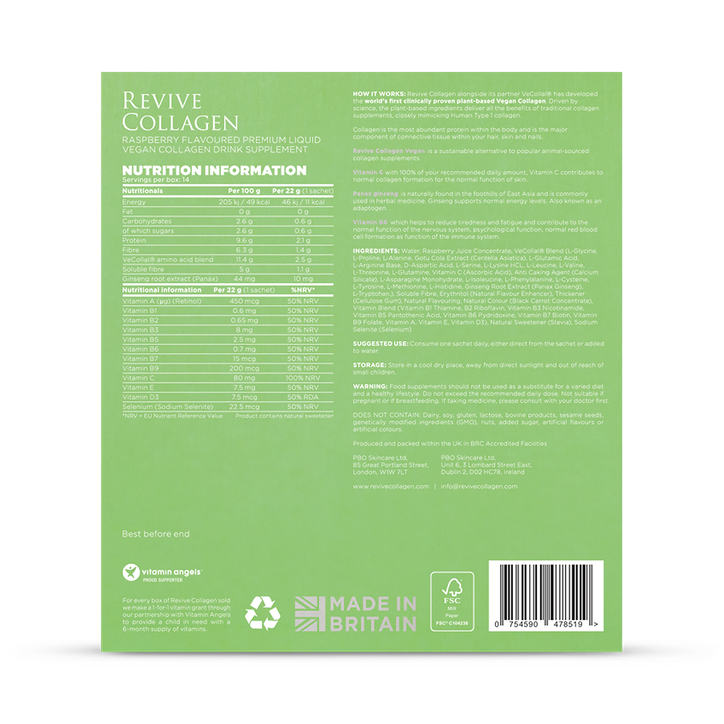 Revive Collagen Vegan Collagen Premium liquid Supplement 14 Sachets image 2
