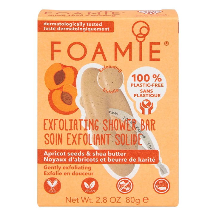 Foamie Exfoliating Body Bar with Apricot Seeds & Shea Butter 80G-1