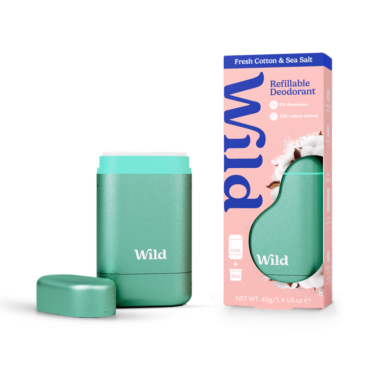 WILD Fresh Cotton & Sea Salt Deodorant Starter Pack