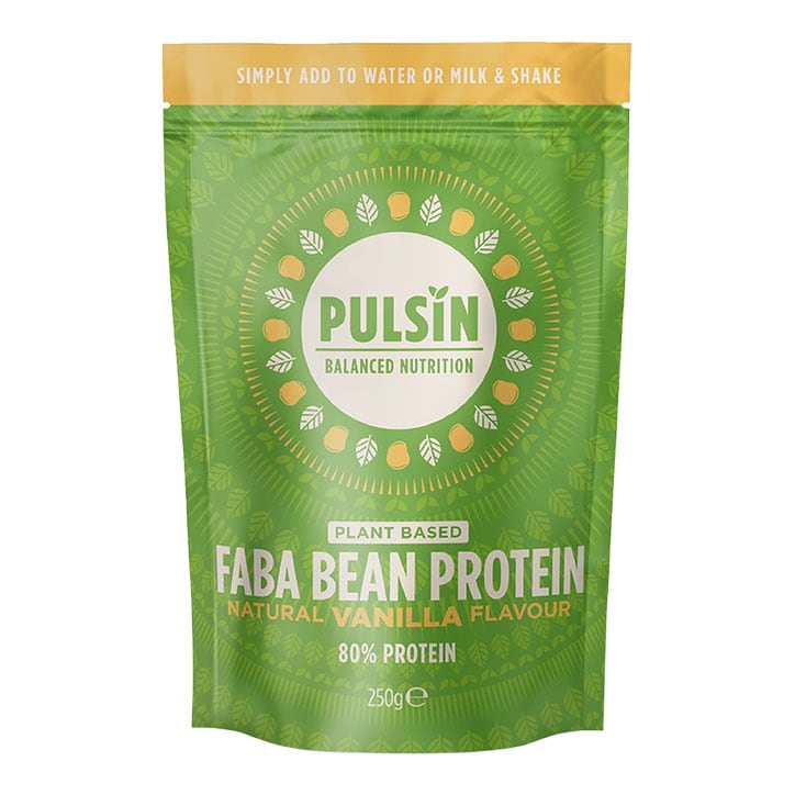 Pulsin Faba Bean Protein Powder Natural Vanilla Flavour 250g image 1