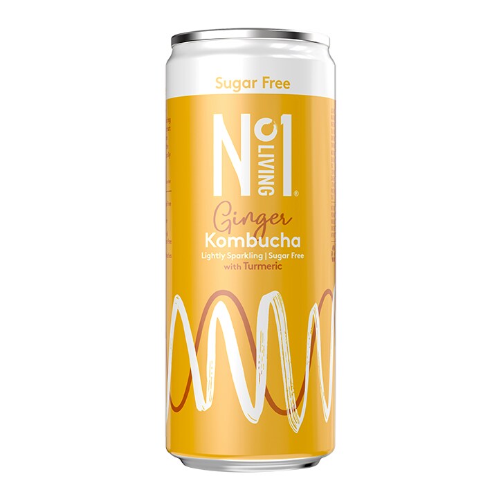 No.1 Living Ginger Sugar Free Kombucha Full Box 12 x 250ml image 2