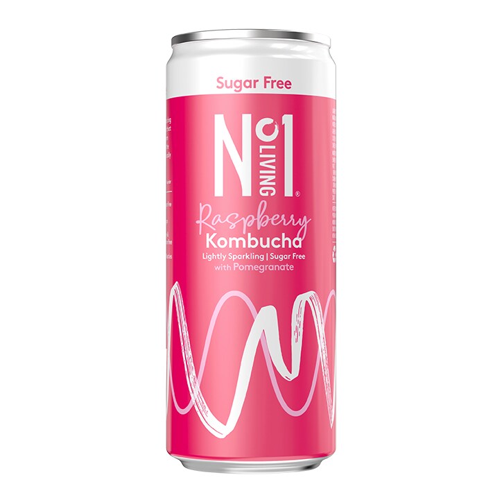 No.1 Living Raspberry Sugar Free Kombucha Full Box 12 x 250ml image 2