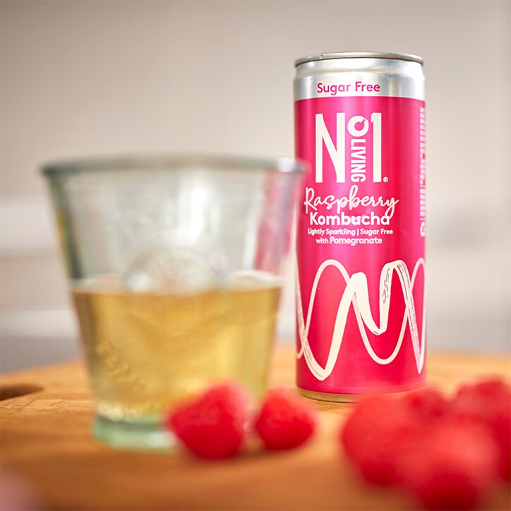No.1 Living Raspberry Sugar Free Kombucha Full Box 12 x 250ml image 3