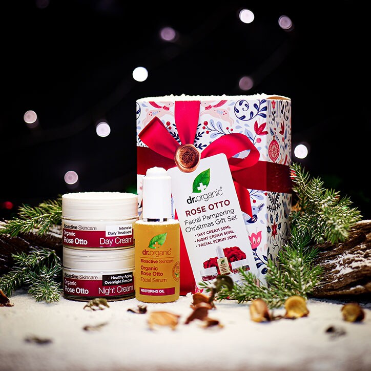 Dr Organic Rose Otto Nourish & Glow Gift Set image 4