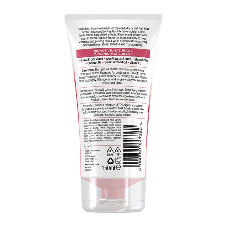 Dr Organic Guava Colour Protect Hair Mask 150ml image 2