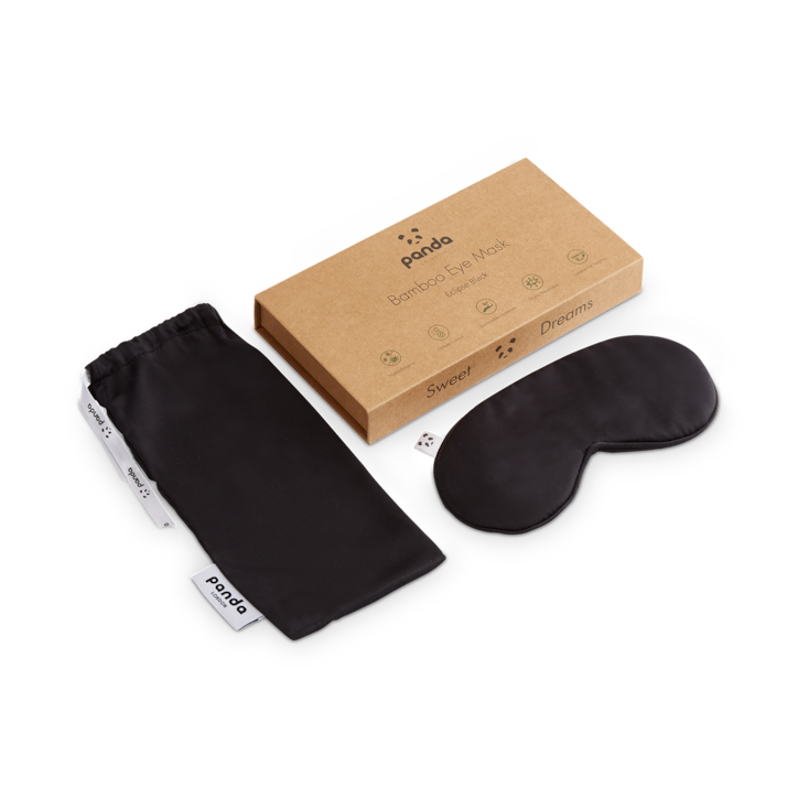 Panda London 100% Bamboo Eye Mask - Eclipse Black image 3