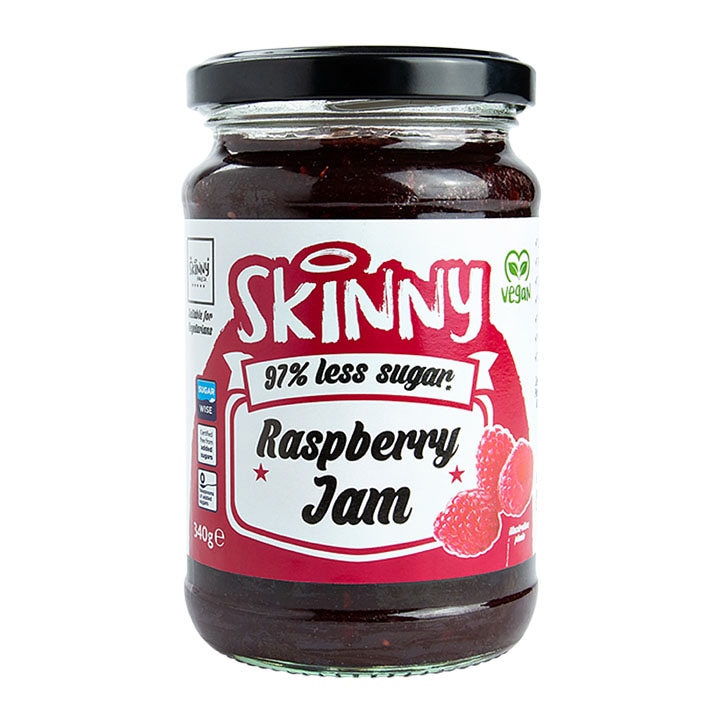 The Skinny Food Co Not Guilty Low Sugar Raspberry Jam 340g image 1