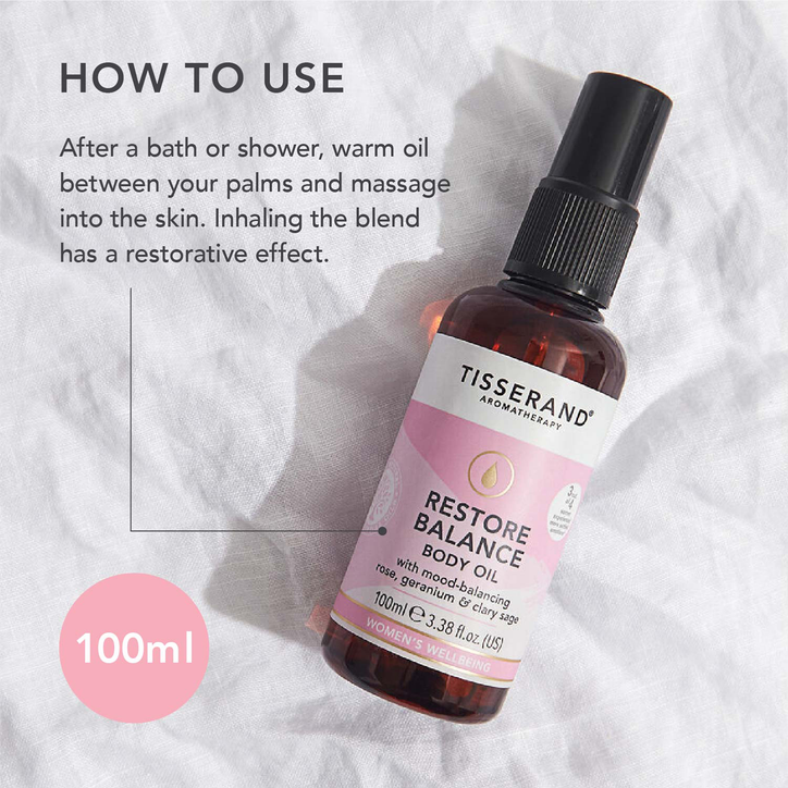 Tisserand Restore Balance Massage & Body Oil 100ml image 4