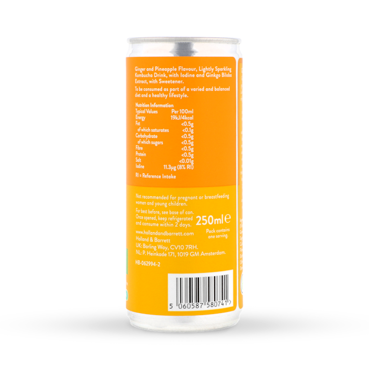 Holland & Barrett Focus Kombucha 250ml image 2