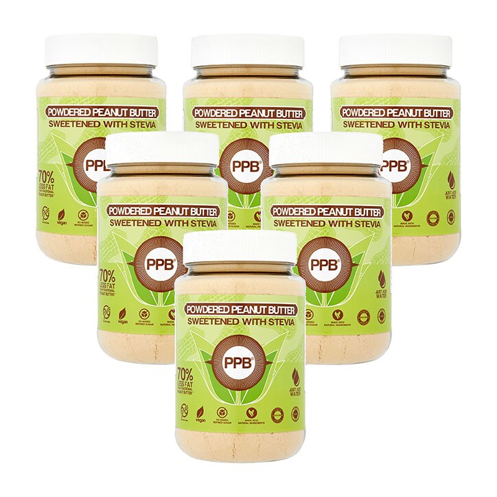PPB Powdered Peanut Butter Sweetened with Stevia 6 x 180g image 1