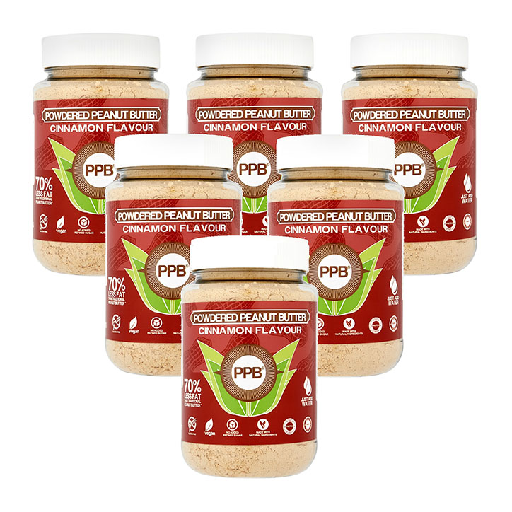 PPB Powdered Peanut Butter Cinnamon 6 x 180g image 1