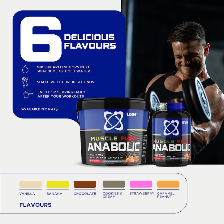USN Muscle Fuel Anabolic Caramel Peanut 2kg image 5