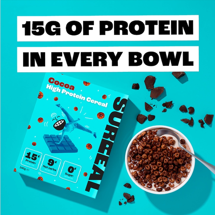 Surreal High Protein Cereal Cocoa 240g image 2