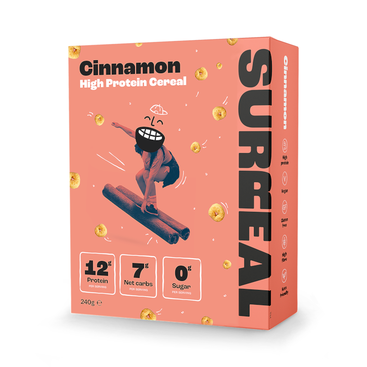 Surreal High Protein Cereal Cinnamon  240g image 1