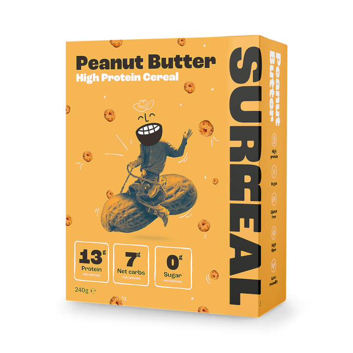 Surreal High Protein Cereal Peanut Butter 240g image 1