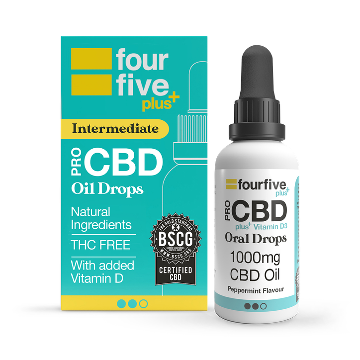 Fourfive Cbd Vitamin D3 Peppermint Oil 1000Mg 30Ml