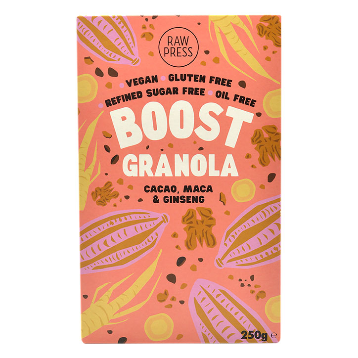 Raw Press Boost Granola Cacao, Maca & Ginseng 250g image 1