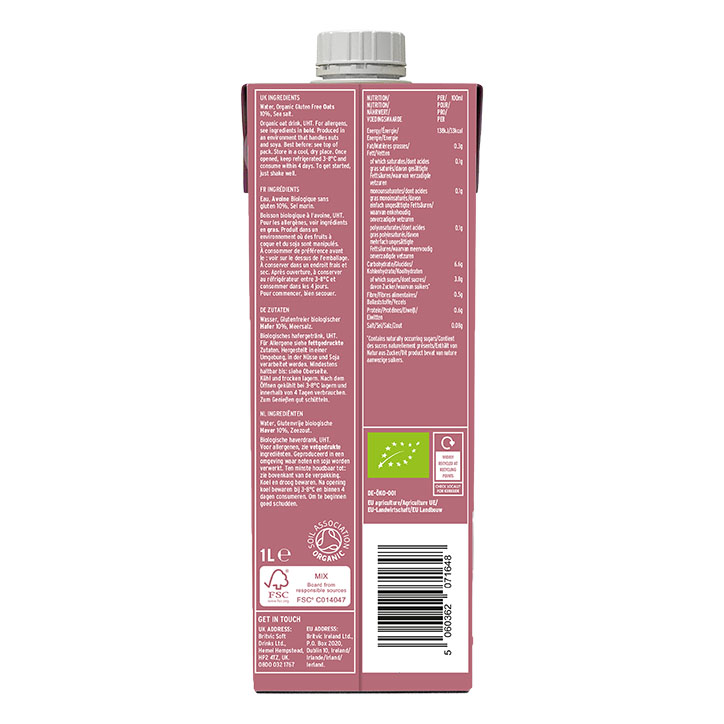 Plenish Organic Oat Drink 1L image 2