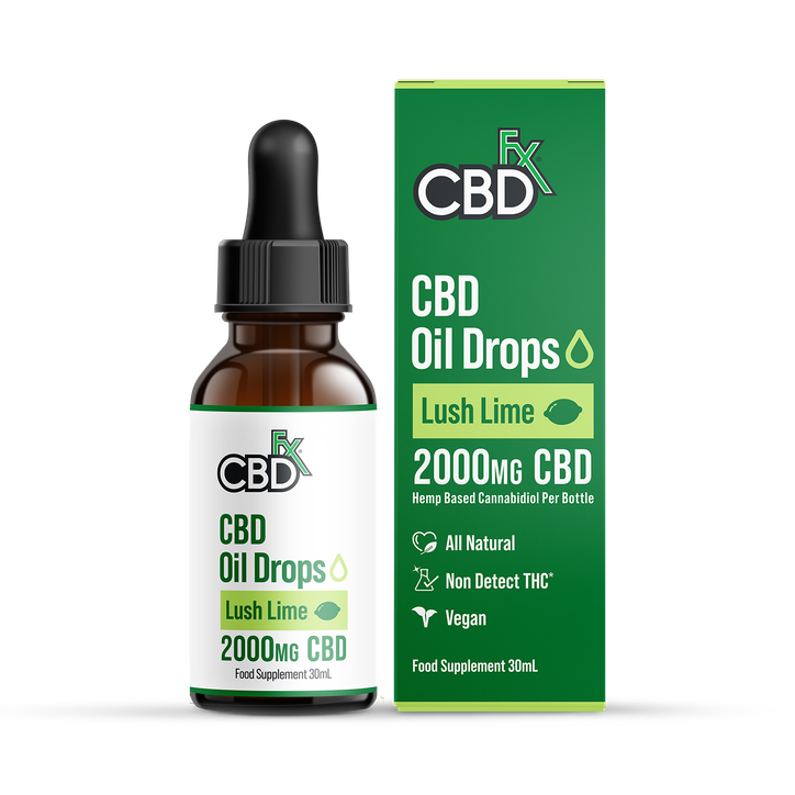 CBDfx 2000mg CBD Oil Lush Lime Flavour 30ml image 1