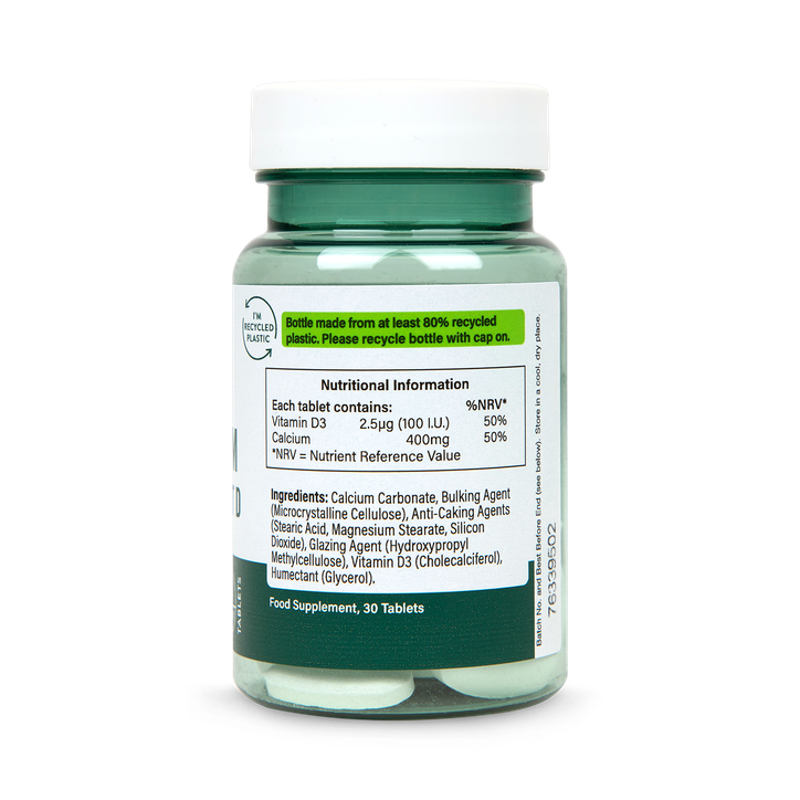 H&B Value Calcium 400mg + Vitamin D 30 Tablets image 3