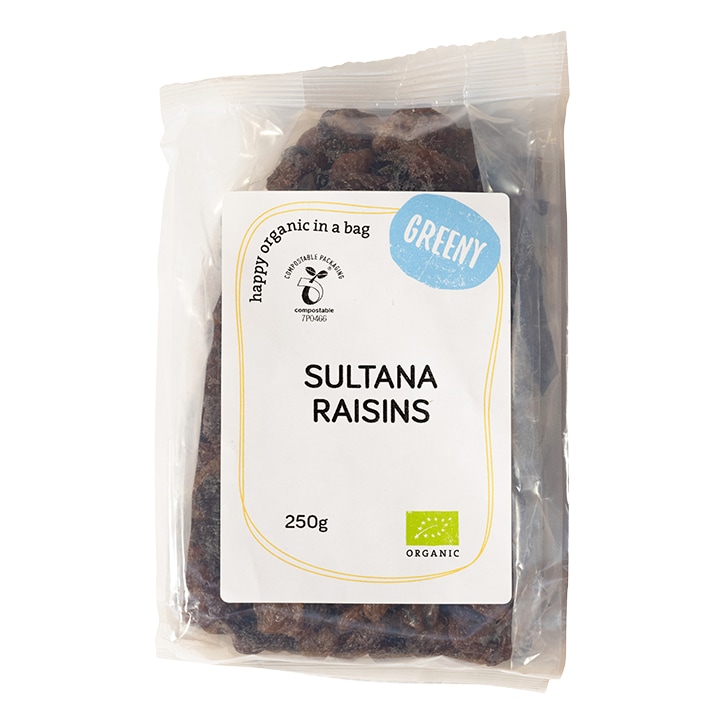Greeny Organic Sultana Raisins 250g-1