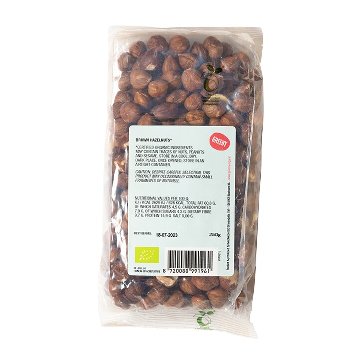Greeny Organic Hazelnuts Brown 250g image 2