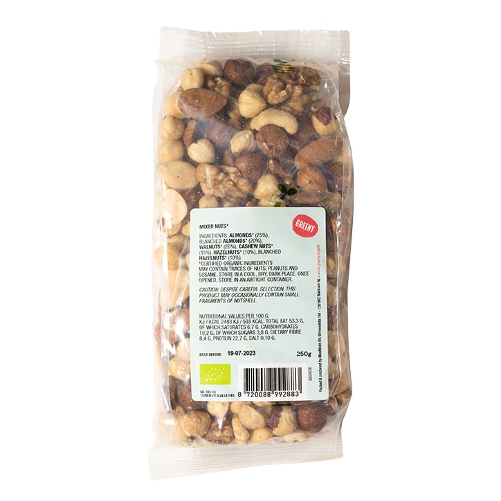 Greeny Organic Mixed Nuts 250g image 2