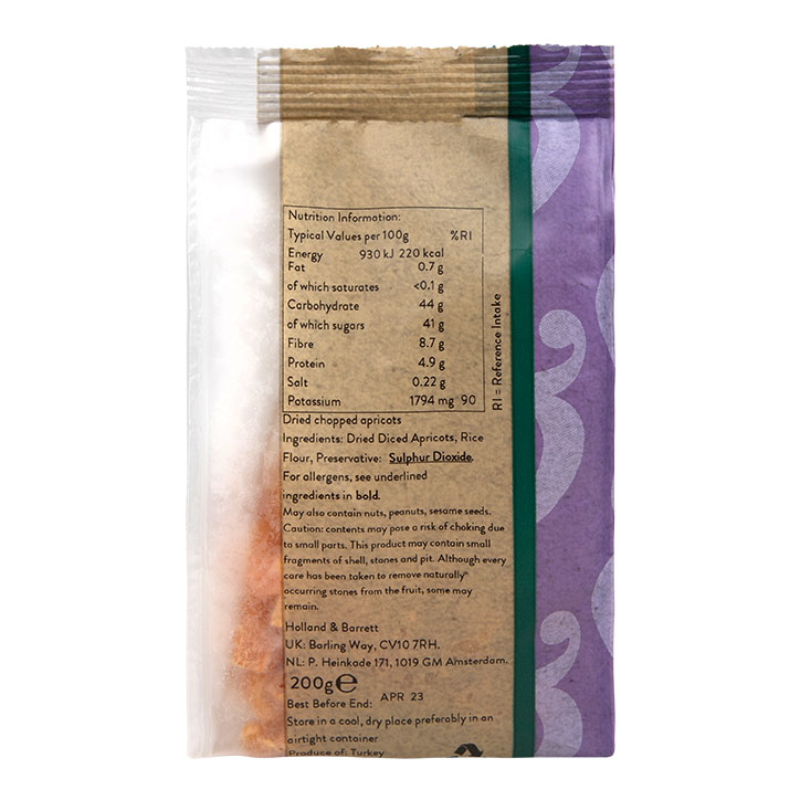 Holland & Barrett Chopped Dried Apricots 200g image 2