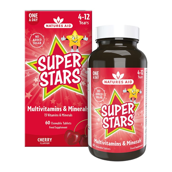Natures Aid Super Stars Multivitamins & Minerals 60 Tablets-1