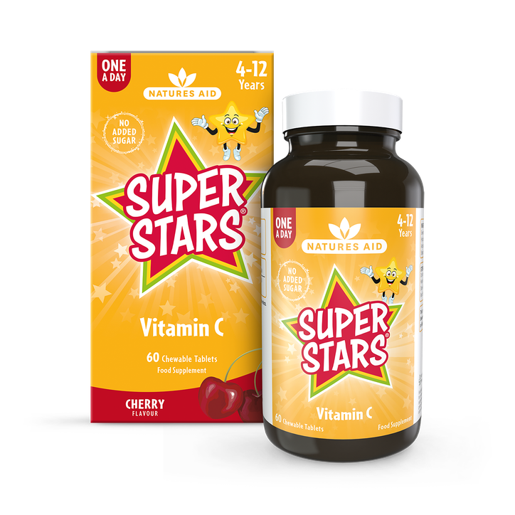 Natures Aid Super Stars Vitamin C 60 Tablets