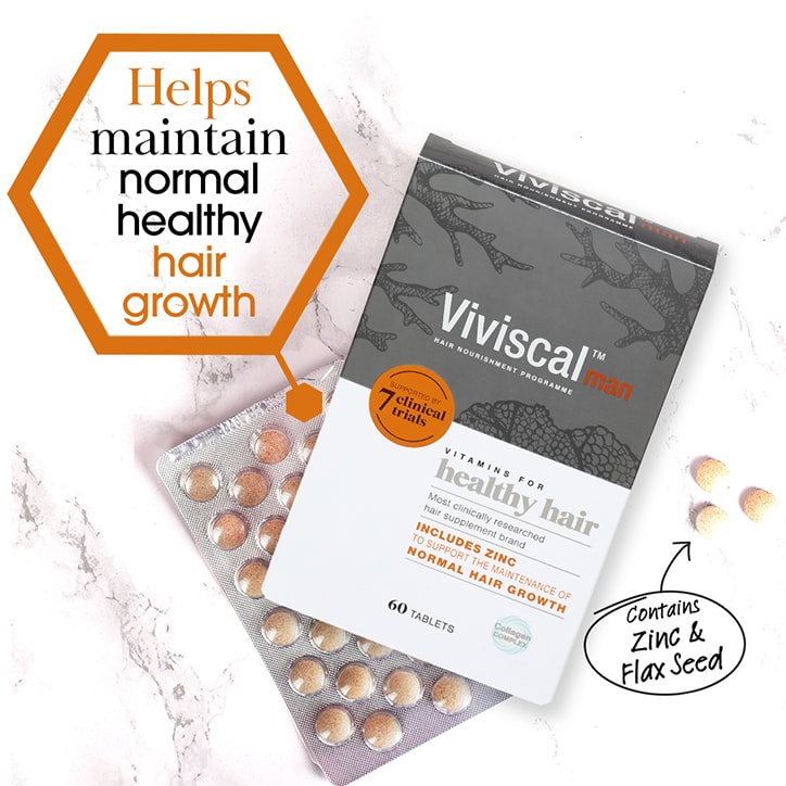 Viviscal Man Healthy Hair Vitamins 60 Tablets image 2