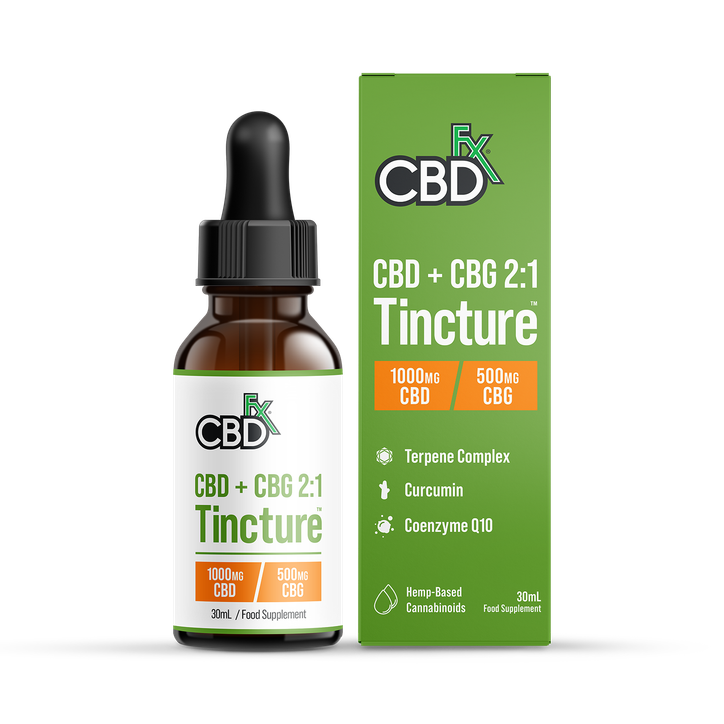 CBDfx 1000mg CBD/500mg CBG Oil 30ml image 1